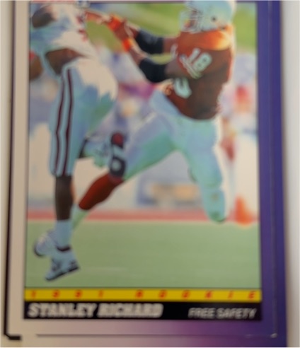 1991 Score #586 Stanley Richard — front