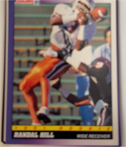 1991 Score #608 Randal Hill Rookie Card — front