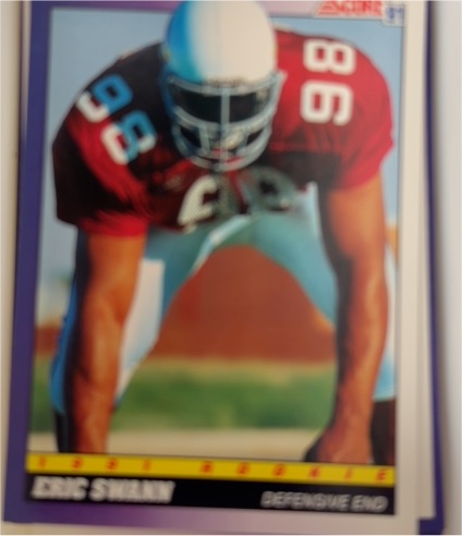 1991 Score #596 Eric Swann — front