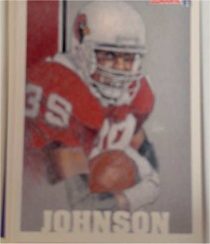 1991 Score #627 Johnny Johnson — front