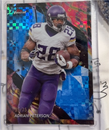 2024 Topps Finest #131 Adrian Peterson — front