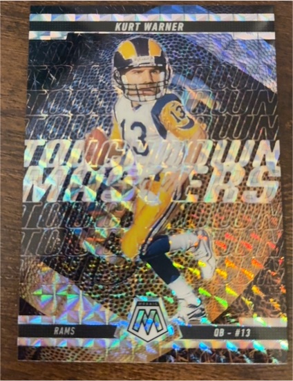 2025 Panini Mosaic #19 Kurt Warner Touchdown Masters — front