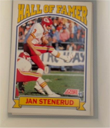 1991 Score #670 Jan Stenerud — front