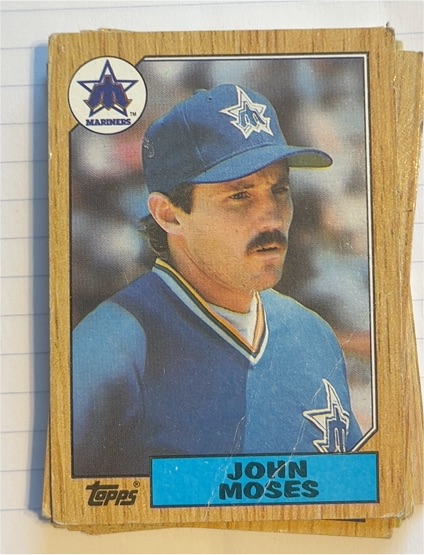 1987 Topps #284 John Moses — front