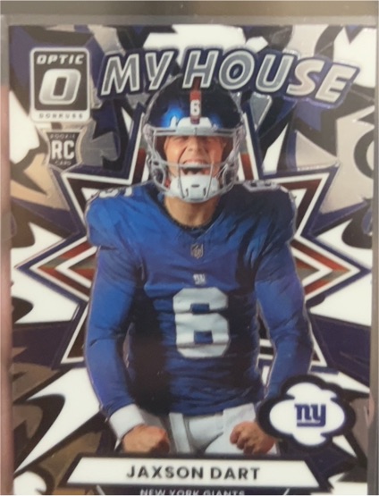 2025 Panini Donruss Optic #2 Jaxson Dart My House Rookie Card — front
