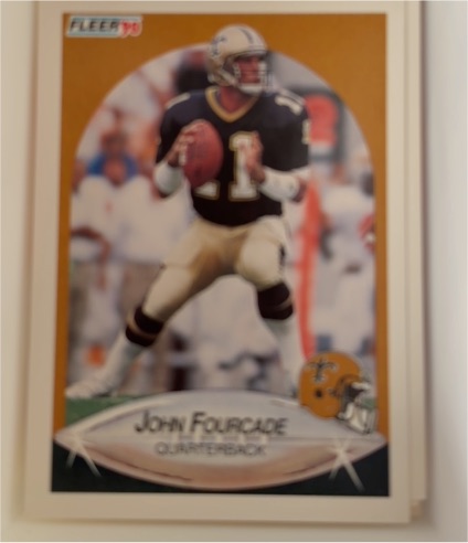 1990 Fleer #186 John Fourcade — front