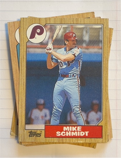 1987 Topps #430 Mike Schmidt — front