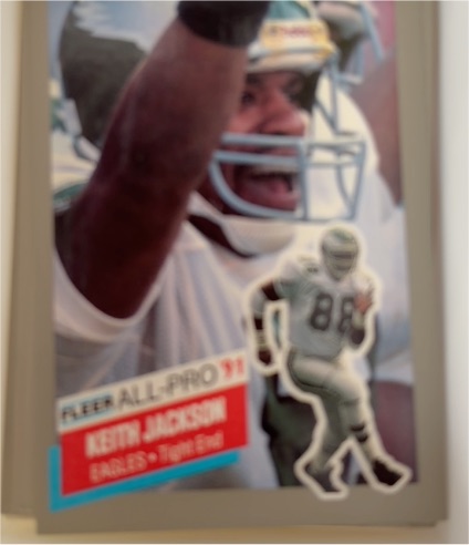 1991 Fleer All-Pro #12 Keith Jackson Philadelphia Eagles — front