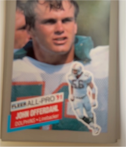 1991 Fleer All-Pro #14 John Offerdahl — front