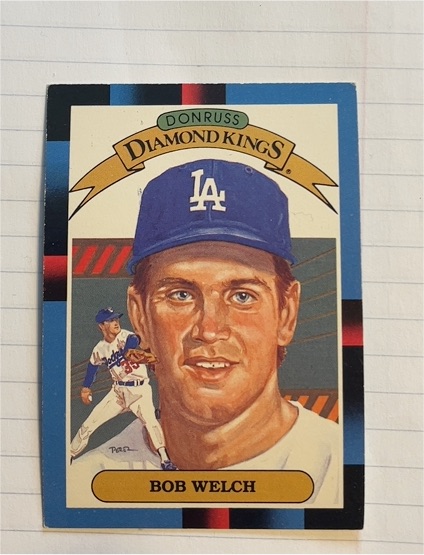 1988 Donruss Diamond Kings #24 Bob Welch — front