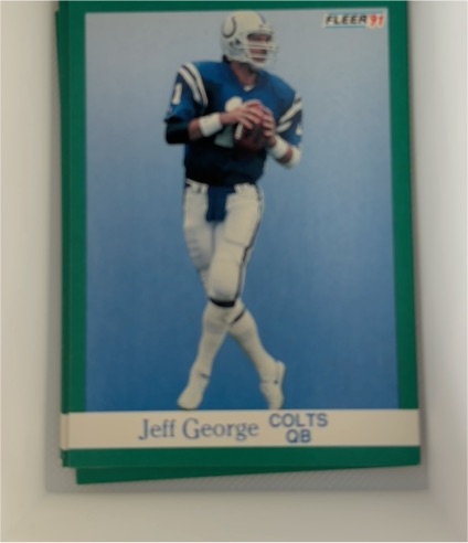 1991 Fleer #81 Jeff George — front