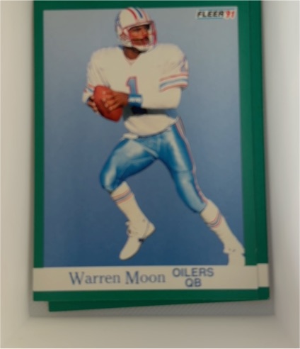 1991 Fleer #70 Warren Moon — front