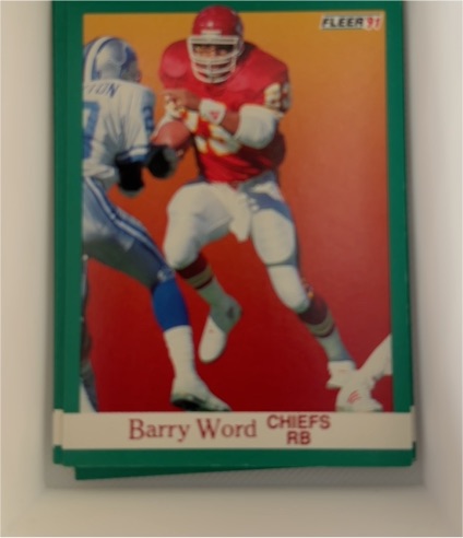 1991 Fleer #1 Barry Word — front