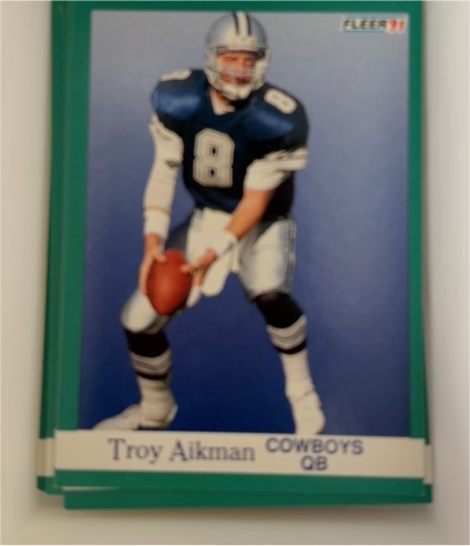 1991 Fleer #228 Troy Aikman — front
