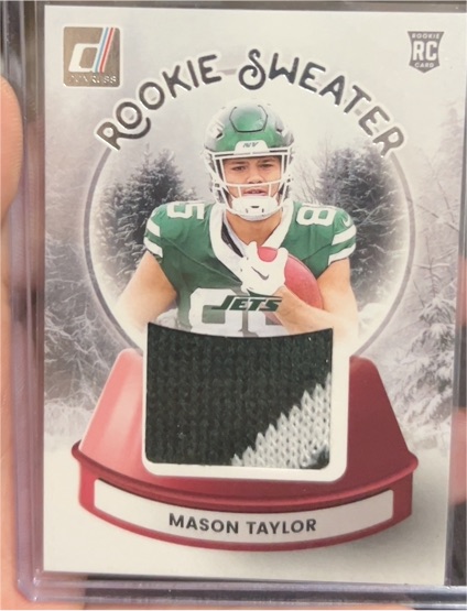 2025 Donruss #SWE-MTR Mason Taylor Rookie Sweaters — front