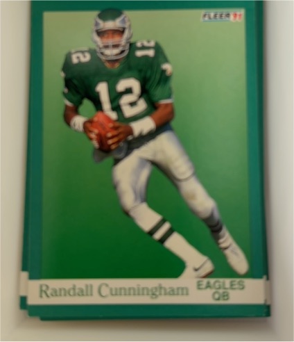 1991 Fleer #326 Randall Cunningham — front