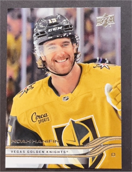 2025-26 Upper Deck #184 Noah Hanifin Vegas Golden Knights — front