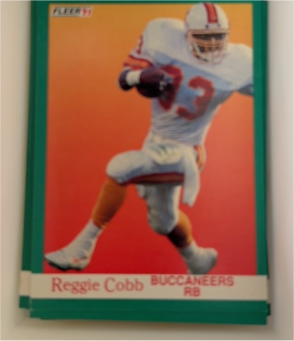 1991 Fleer #371 Reggie Cobb — front