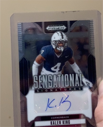 2025 Panini Prizm Draft Picks Sensational Signatures #SS-KKG Kalen King — front