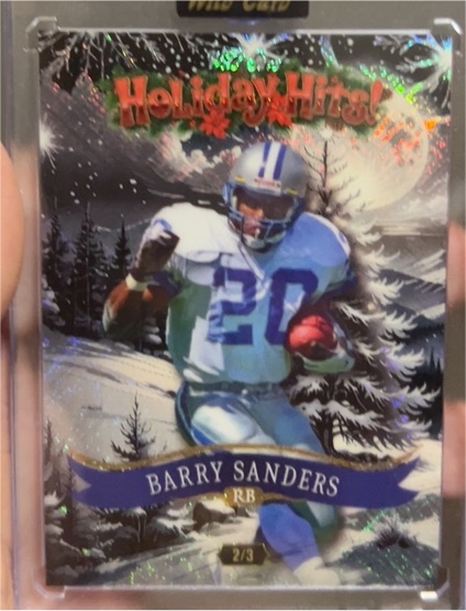 2025 Wild Card Holiday Hits #d Barry Sanders — front