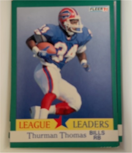1991 Fleer #417 Thurman Thomas — front