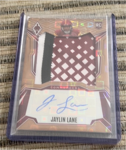 2025 Panini Phoenix Rookie Patch Autographs #RPS-JLE Jaylin Lane — front