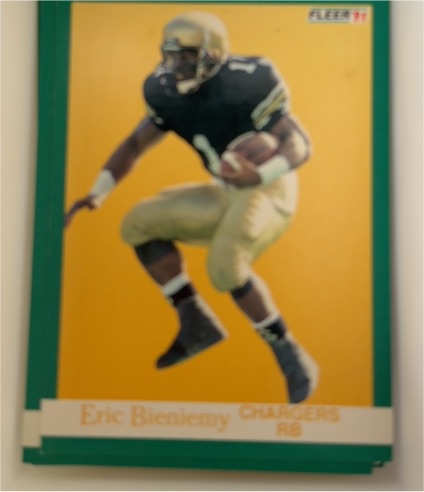 1991 Fleer #421 Eric Bieniemy — front