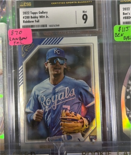 2022 Topps Gallery #200 Bobby Witt Jr. — front
