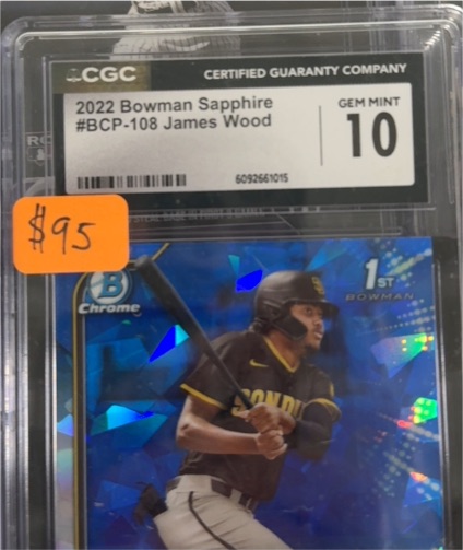 2022 Bowman Sapphire #BCP-108 James Wood — front