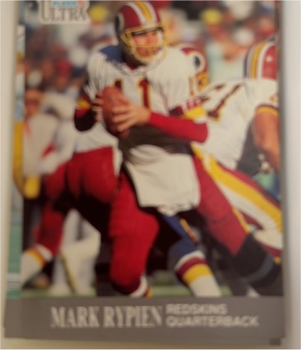 1991 Fleer Ultra #276 Mark Rypien Washington Redskins — front