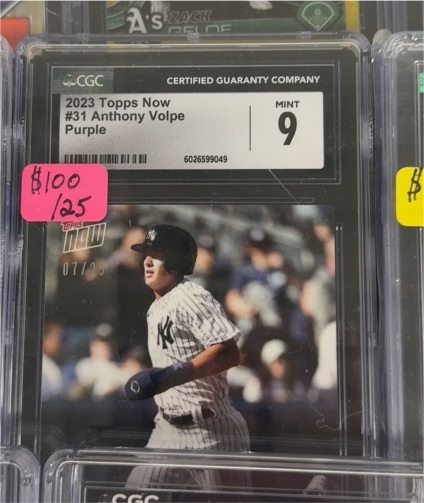 2023 Topps Now #31 Anthony Volpe Purple — front