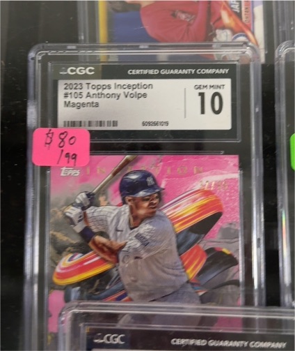 2023 Topps Inception #105 Anthony Volpe Magenta — front
