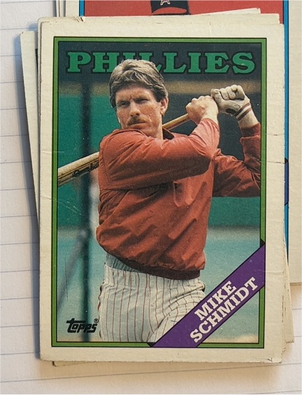 1988 Topps #600 Mike Schmidt — front