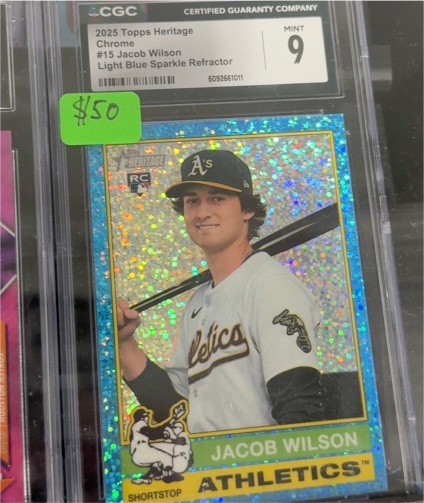 2025 Topps Heritage Chrome #15 Jacob Wilson — front