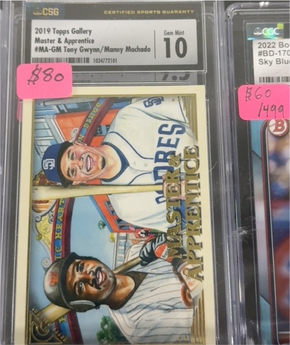 2019 Topps Gallery Master & Apprentice #MA-GM Tony Gwynn/Manny Machado — front