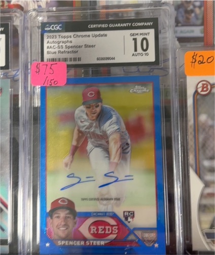 2023 Topps Chrome Update #AC-SS Spencer Steer — front
