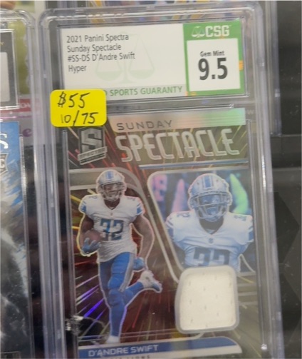 2021 Panini Spectra Sunday Spectacle #SS-DS D'Andre Swift — front