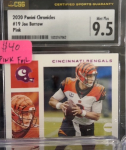 2020 Panini Chronicles #19 Joe Burrow Pink — front