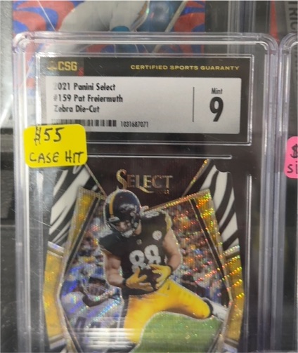 2021 Panini Select #159 Pat Freiermuth Zebra Die-Cut — front