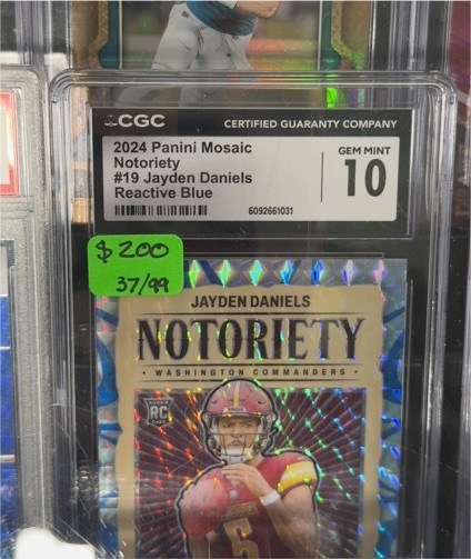 2024 Panini Mosaic Notoriety #19 Jayden Daniels — front