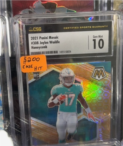 2021 Panini Mosaic #308 Jaylen Waddle — front
