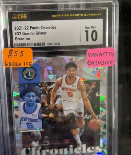 2021-22 Panini Chronicles #32 Quentin Grimes — front