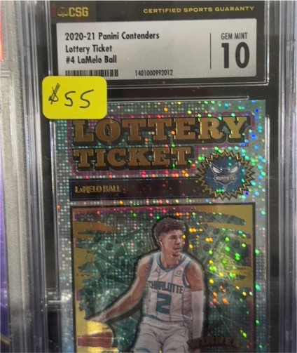 2020-21 Panini Contenders Lottery Ticket #4 LaMelo Ball — front