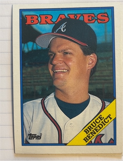 1988 Topps #652 Bruce Benedict — front