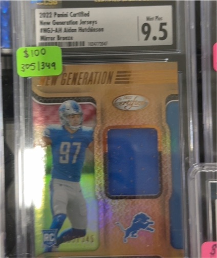 2022 Panini Certified New Generation Jerseys #NGJ-AH Aidan Hutchinson — front