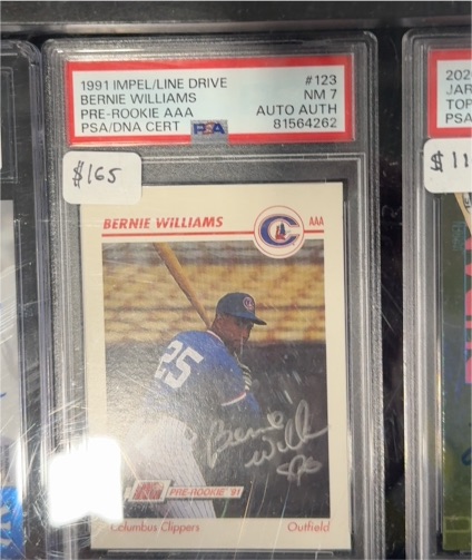 1991 Impel/Line Drive #123 Bernie Williams Pre-Rookie AAA Columbus Clippers — front