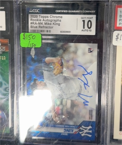 2020 Topps Chrome Rookie Autographs #RA-MK Mike King — front