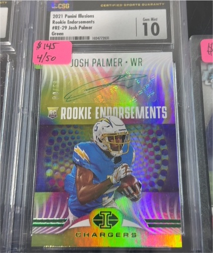 2021 Panini Illusions Rookie Endorsements #RE-29 Josh Palmer — front