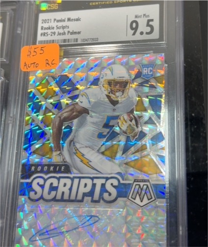 2021 Panini Mosaic #RS-29 Josh Palmer Rookie Scripts — front