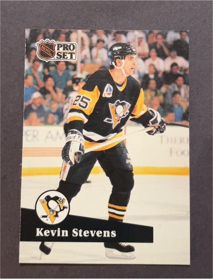 1991-92 Pro Set #185 Kevin Stevens — front